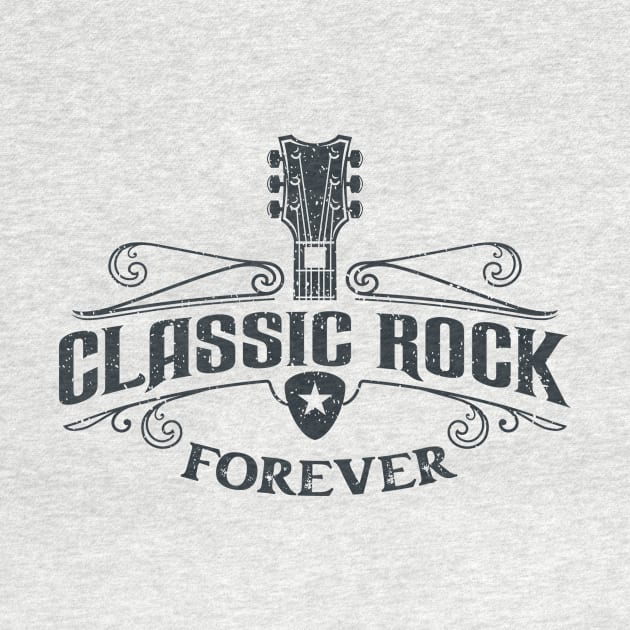 Vintage Classic Rock Forever Badge by SLAG_Creative